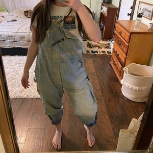 Vintage distressed Key Overalls